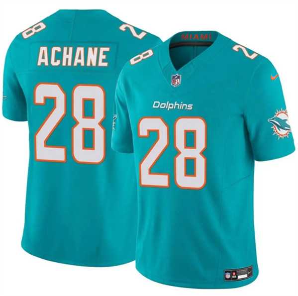 Men & Women & Youth Miami Dolphins #28 DeVon Achane Aqua 2024 F.U.S.E. Vapor Limited Stitched Jersey